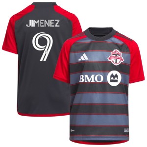Jesus Jimenez Toronto FC adidas Youth 2023 Club Kit Replica Jersey - Gray