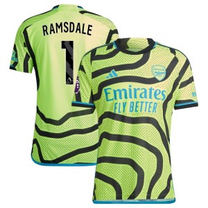 Aaron Ramsdale  Arsenal adidas 2023/24 Away Authentic Jersey - Yellow