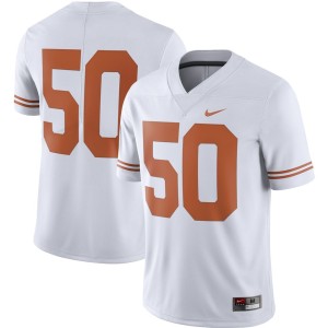 #50 Texas Longhorns Nike College Alternate Limited Jersey - White