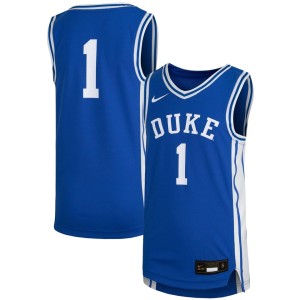 #1 Duke Blue Devils Nike Youth Replica Team Basketball Jersey - Royal