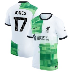 Curtis Jones  Liverpool Nike 2023/24 Away Replica Jersey - White