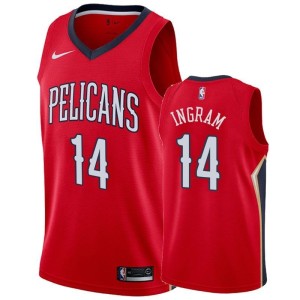 Men's New Orleans Pelicans Brandon Ingram Statement Jersey Red