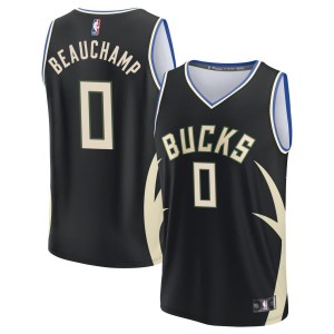 MarJon Beauchamp  Milwaukee Bucks Fanatics Branded Youth Fast Break Jersey - Black - Statement Edition