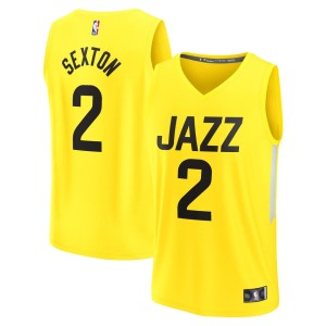 Collin Sexton Utah Jazz Fanatics Branded 2022/23 Fast Break Replica Jersey - Icon Edition - Gold