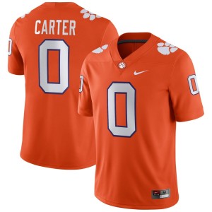 Barrett Carter Clemson Tigers Nike NIL Football Game Jersey - Orange