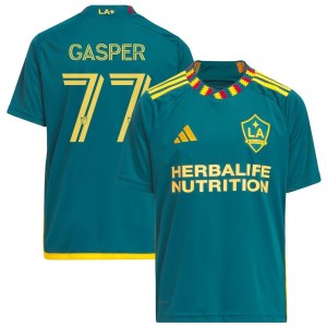 Chase Gasper LA Galaxy adidas Youth 2023 LA Kit Replica Jersey - Green