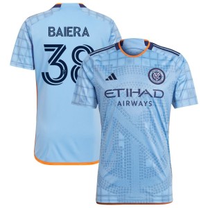Drew Baiera New York City FC adidas 2023 The Interboro Kit Replica Jersey - Light Blue
