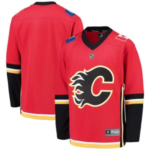 Calgary Flames Fanatics Branded Youth Alternate Replica Blank Jersey - Red/Black