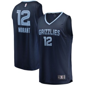 Ja Morant Memphis Grizzlies Fanatics Branded Youth Fast Break Replica Jersey Navy - Icon Edition