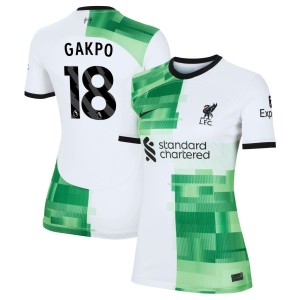 Cody Gakpo  Liverpool Nike Women's 2023/24 Away Replica Jersey - White