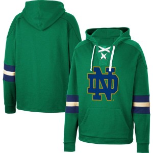 Notre Dame Fighting Irish Colosseum Lace-Up 4.0 Pullover Hoodie - Green
