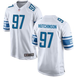 Aidan Hutchinson Detroit Lions Nike Game Jersey - White