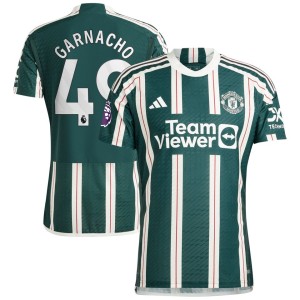 Alejandro Garnacho Manchester United adidas 2023/24 Away Authentic Player Jersey - Green