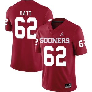 Drew Batt Oklahoma Sooners Jordan Brand NIL Replica Football Jersey - Crimson