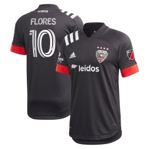 Edison Flores D.C. United adidas 2020 Primary Authentic Jersey - Black