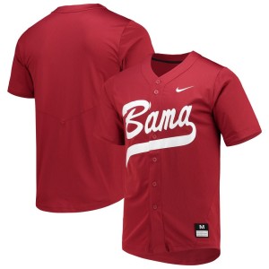 Alabama Crimson Tide Nike Full-Button Replica Softball Jersey - Crimson