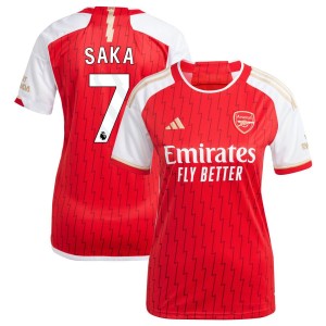 Bukayo Saka  Arsenal adidas Women's 2023/24 Home Replica Jersey - Red