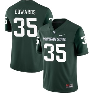 Sam Edwards Michigan State Spartans Nike NIL Replica Football Jersey - Green