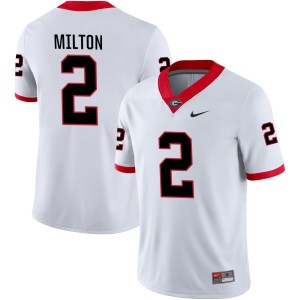 Kendall Milton Georgia Bulldogs Nike NIL Replica Football Jersey - White