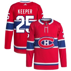 Brady Keeper Montreal Canadiens adidas Home Primegreen Authentic Pro Jersey - Red