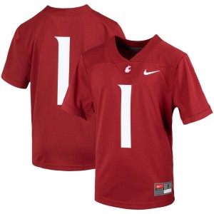 #1 Washington State Cougars Nike Youth Untouchable Football Jersey - Crimson