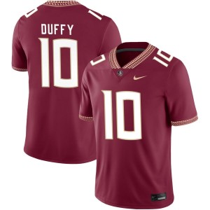 AJ Duffy Florida State Seminoles Nike 2023 NIL Football Game Jersey - Garnet