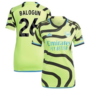 Folarin Balogun  Arsenal adidas Women's 2023/24 Away Replica Jersey - Yellow
