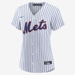 MLB New York Mets (Justin Verlander) Women's Replica Baseball Jersey - White/Royal