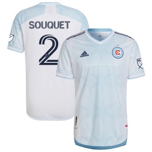 Arnaud Souquet Chicago Fire adidas 2022 Lakefront Kit Authentic Jersey - White