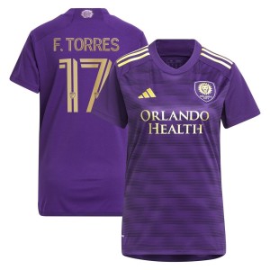 Facundo Torres Orlando City SC adidas Women's 2023 The Wall Kit Replica Player Jersey - Purple