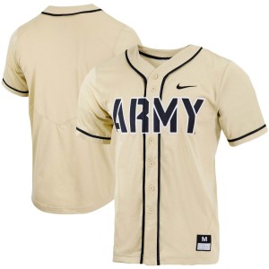 Army Black Knights Nike Replica Full-Button Baseball Jersey - Gold