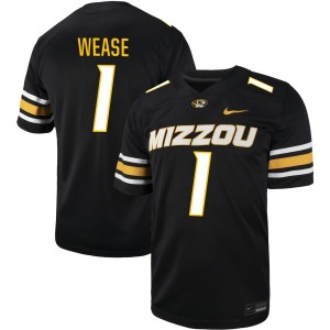 Theo Wease  Missouri Tigers Nike NIL Football Game Jersey - Black