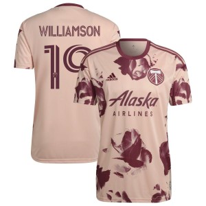 Eryk Williamson Portland Timbers adidas 2022 Heritage Rose Kit Replica Jersey - Pink