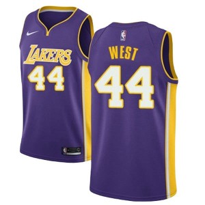 Men's Los Angeles Lakers Jerry West Statement Edition Jersey - Purple