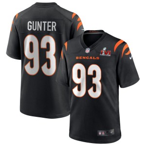 Jeff Gunter Cincinnati Bengals Nike Super Bowl LVI Game Jersey - Black