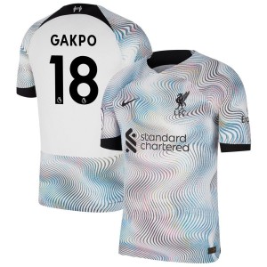 Cody Gakpo Liverpool Nike 2022/23 Away Vapor Match Authentic Jersey - White