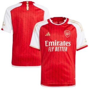 Arsenal adidas Youth 2023/24 Home Replica Jersey - Red