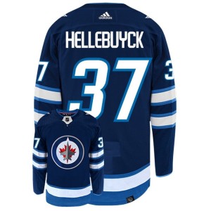 Connor Hellebuyck Winnipeg Jets Adidas Primegreen Authentic NHL Hockey Jersey