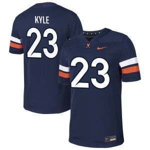 Tayvonn Kyle  Virginia Cavaliers Nike NIL Football Game Jersey - Navy