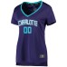 Charlotte Hornets Fanatics Branded Women's Fast Break Replica Custom Jersey Purple - Statement Edition
