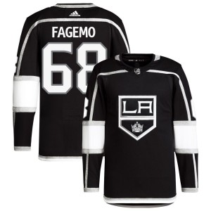 Samuel Fagemo Los Angeles Kings adidas Home Primegreen Authentic Pro Jersey - Black