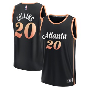 John Collins Atlanta Hawks Fanatics Branded Youth 2022/23 Fastbreak Jersey - City Edition - Black