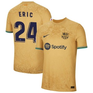 Eric Garcia Eric Barcelona Nike 2022/23 Away Authentic Jersey - Yellow