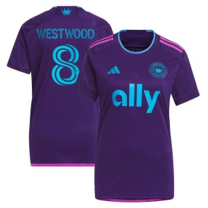Ashley Westwood Charlotte FC adidas Women's 2023 Crown Jewel Kit Replica Jersey - Purple