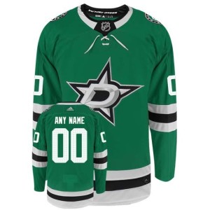 Customizable Dallas Stars Adidas Primegreen Authentic NHL Hockey Jersey