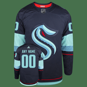 Customizable Seattle Kraken Adidas Primegreen Authentic NHL Hockey Jersey