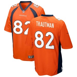 Adam Trautman Denver Broncos Nike Game Jersey - Orange