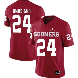 Samuel Omosigho Oklahoma Sooners Jordan Brand NIL Replica Football Jersey - Crimson