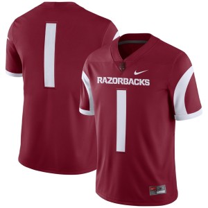 #1 Arkansas Razorbacks Nike Game Jersey - Cardinal