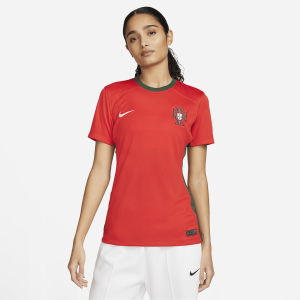 Portugal 2023 Stadium Home Women's Nike Dri-FIT Soccer Jersey - Challenge Red/Gorge Green/Sail